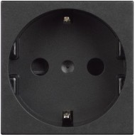 BTICINO CLASSIA SOCKET SCHUKO 16A WITH CHILD PROTECTION BLACK RG4141