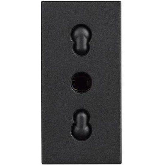 BTicino Classia CONTACT ITALIAN STANDARD 1-MOD. 16А BLACK RG4180P