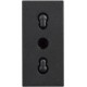 BTicino Classia CONTACT ITALIAN STANDARD 1-MOD. 16А BLACK RG4180P
