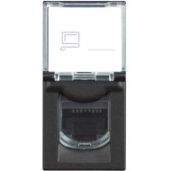 BTicino Classia SOCKET INTERNET  RJ45 STP cat.6 1-MODE BLACK RG4279C6S