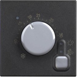 BTICINO CLASSIA TERMOSTAT DE CAMERA MECANIC 230V 2 MODI 10A NEGRU RG4441