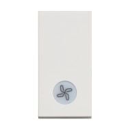 BTicino Classia SINGLE SWITCH FOR FAN 1-MODE. 10A WHITE MATT RW4001LR