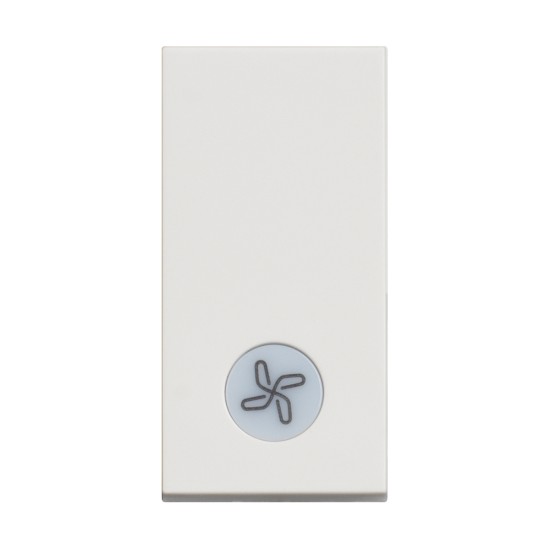 BTicino Classia SINGLE SWITCH FOR FAN 1-MODE. 10A WHITE MATT RW4001LR