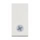 BTicino Classia SINGLE SWITCH FOR FAN 1-MODE. 10A WHITE MATT RW4001LR
