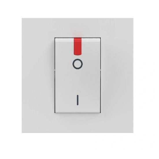 BTICINO CLASSIA TWO-POLE SWITCH FOR BOILER 2-MODE 32A WHITE MAT RW4011P