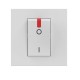 BTICINO CLASSIA TWO-POLE SWITCH FOR BOILER 2-MODE 32A WHITE MAT RW4011P