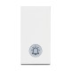 BTicino Classia Buton sonerie cu LED 230V, indicator 1-mod, 10A, alb RW4042V230