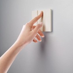 BTICINO LIVING NOW МЕХАНИЗЪМ КЛЮЧ ДЕВИАТОР СХ.6 2-МОД. 10А K4003M2A