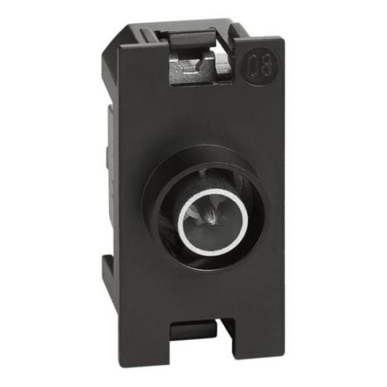 BTICINO LIVING NOW МЕХАНИЗЪМ РОЗЕТКA ТЕЛЕВИЗИЯ МЪЖКА 1 dB 1-МОД K4202D
