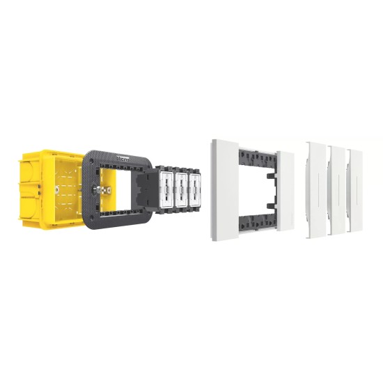 BTICINO LIVING NOW МЕХАНИЗЪМ РОЗЕТКА 2xUSB TYPE A+C 15W 3A 1-МОД K4191AC