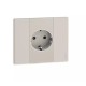 BTICINO LIVING NOW SOCKET SCHUKO 16A WITH CHILD PROTECTION BEIGE KM4141