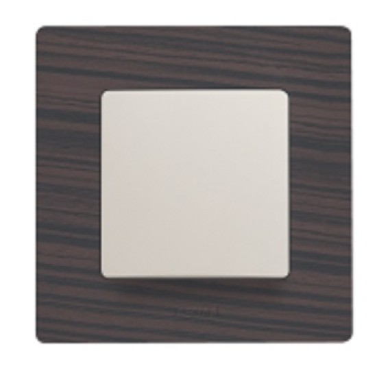 LEGRAND NILOE SINGLE FRAME DARK WOOD 397091