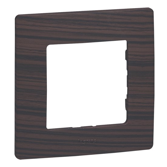 LEGRAND NILOE SINGLE FRAME DARK WOOD 397091