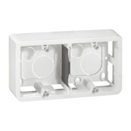 CONSOLA LEGRAND NILOE PENTRU MONTARE EXTERNĂ DUBLĂ ALBĂ 664799