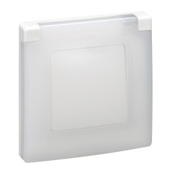 LEGRAND NILOE SINGLE FRAME WITH COVER IP44 WHITE 665000
