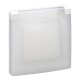 LEGRAND NILOE SINGLE FRAME WITH COVER IP44 WHITE 665000