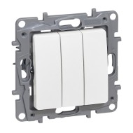 LEGRAND NILOE3 INTRERUPATOR TRIPLU ALB 10A 764503