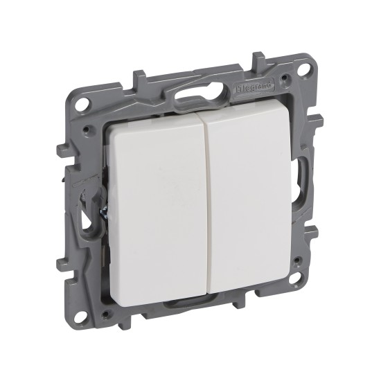 LEGRAND NILOE КЛЮЧ СЕРИЕН БУТОН NO-NC 6A БЯЛ 764508