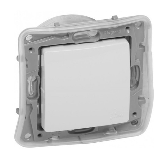 LEGRAND NILOE КЛЮЧ ЕДИНИЧЕН СХ.1 ВЛАГОЗАЩИТЕН IP44 10А БЯЛ 764513