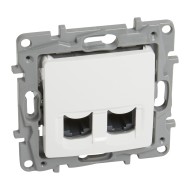 LEGRAND PRISE INTERNET NILOE DUBLA 2xRJ45 Cat.6 UTP ALB 764574